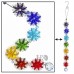 Chakra Crystal Glass Suncatcher Handmade Pendant Rainbow Maker Healing Gift   382542023484